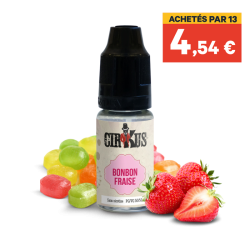 E liquide Bonbon Fraise CIRKUS 10ml - VDLV | Cigusto | Cigarette electronique, Eliquide