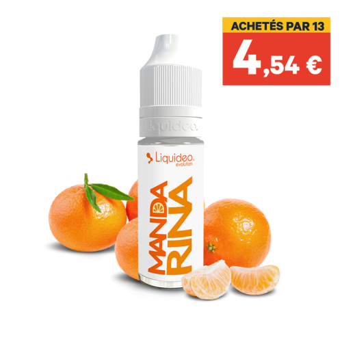 E Liquide Mandarina Evolution Fruite  10 ML Liquideo 4 taux de Nicotine | Cigusto | Cigarette electronique, Eliquide