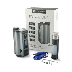 Box Dovpo Topside Dual 200W, box Topside Dual Squonk Dovpo double accus 18650 | Cigusto | Cigusto | Cigarette electronique, Eliquide