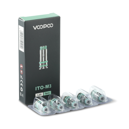 Résistances ITO Voopoo (x5) | Mesh MTL/RDL 0.5-1.2Ω | Cigusto | Cigarette electronique, Eliquide