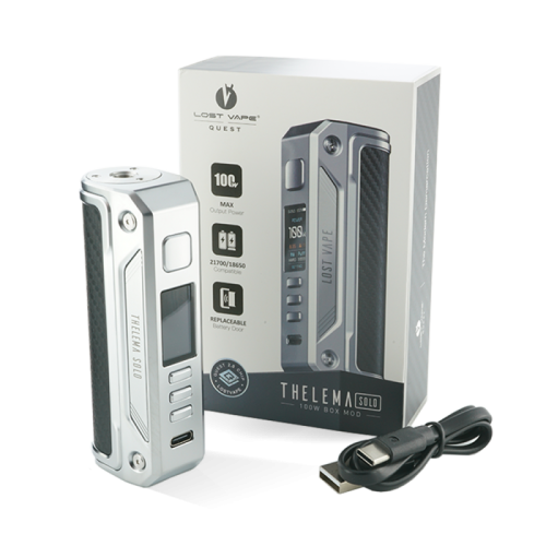 Box Thelema Solo 100W Lost Vape, simple accu 21700 | Cigusto | Cigusto | Cigarette electronique, Eliquide
