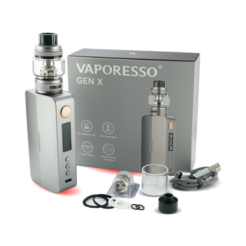 Kit GEN X Vaporesso 220W avec Box GEN X Vaporesso + clearomiseur NRG S | Cigusto | Cigarette electronique, Eliquide