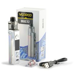 Kit ecigarette Drag X2 PnP-X Voopoo pour Inhalation directe | Cigusto | Cigarette electronique, Eliquide