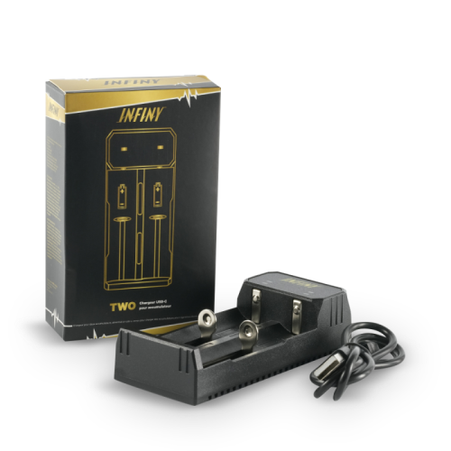 Chargeur TWO INFINY | Chargeur double accus cigarette électronique | Cigusto | Cigarette electronique, Eliquide