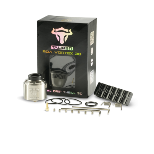 Atomiseur TAUREN VORTEX RDA 30MM de chez ThunderHead Creations | Cigusto | Cigarette electronique, Eliquide