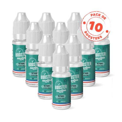 Pack de 10 Boosters CIGUSTO - 0/100 - 10 ml 20 mg| Cigusto | Cigusto | Cigarette electronique, Eliquide