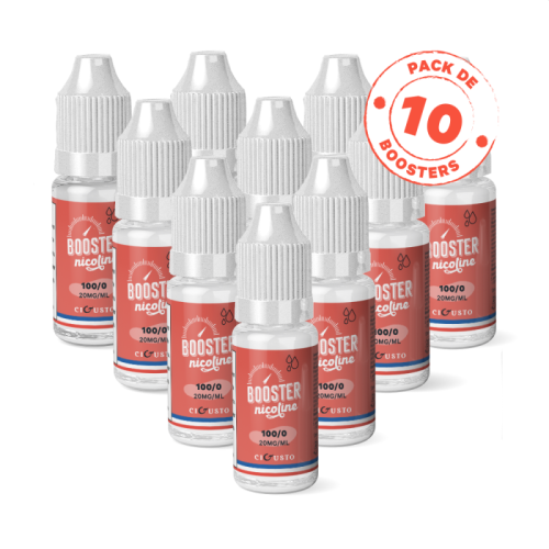 Pack de 10 Boosters CIGUSTO - 100/0 - 10 ml 20 mg| Cigusto | Cigusto | Cigarette electronique, Eliquide
