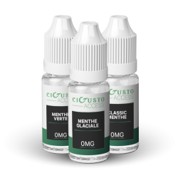 Pack 3 E Liquides Mentholés - Cigusto Access