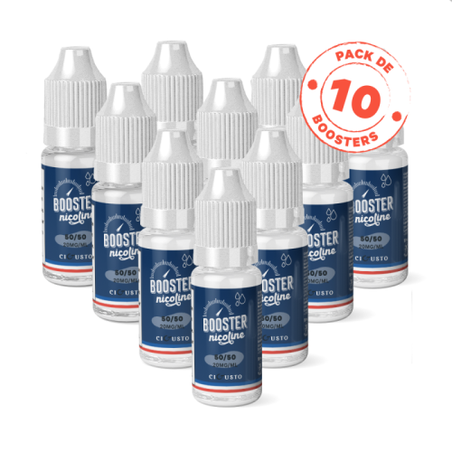 Pack de 10 Boosters CIGUSTO - 50/50 - 10 ml - 20 mg | Cigusto | Cigarette electronique, Eliquide