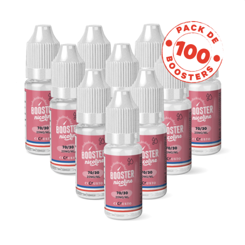 Pack de 100 Boosters CIGUSTO - 70/30 - 10 ml 20 mg | Cigusto | Cigarette electronique, Eliquide