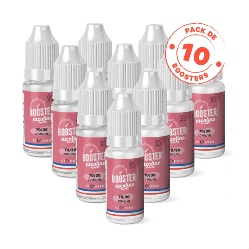 Pack de 10 Boosters CIGUSTO - 70/30 - 10 ml 20 mg| Cigusto | Cigusto | Cigarette electronique, Eliquide
