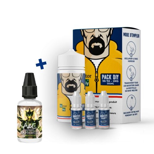 Pack DIY Bahamut Green 230 ml 50/50 - Doctor DIY | Cigusto | Cigarette electronique, Eliquide