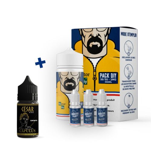 Pack DIY Capulus Cesar 230 ml 50/50 - Doctor DIY | Cigusto | Cigusto | Cigarette electronique, Eliquide