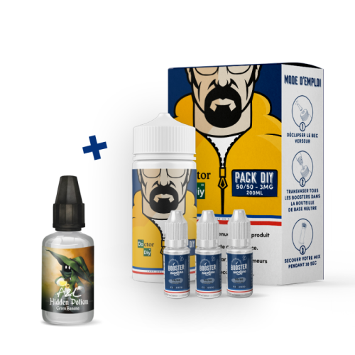 Pack DIY Green Banana 230 ml 50/50 - Ecigarette Cigusto | Cigusto | Cigarette electronique, Eliquide