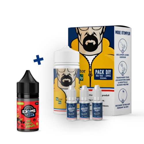 Pack DIY THE PUNK BADGER 230 ml 50/50 - EKOMS| Cigusto | Cigusto | Cigarette electronique, Eliquide