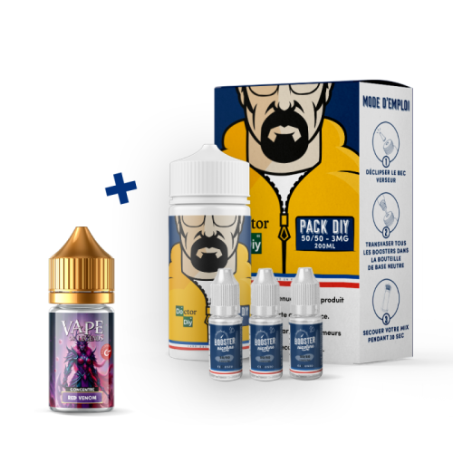 Pack DIY concentré DIY Red Venom Vape of Legends et Doctor DIY | Cigusto | Cigarette electronique, Eliquide