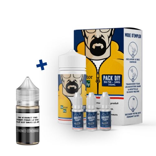 Pack DIY Demence Cerebrale 230 ml 50/50 - Doctor DIY | Cigusto | Cigarette electronique, Eliquide