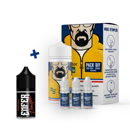 Pack DIY concentré DIY Enfer Dragon Vape 47 et Doctor DIY | Cigusto | Cigarette electronique, Eliquide