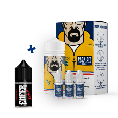 Pack DIY concentré DIY Enfer Red Vape 47 et Doctor DIY | Cigusto | Cigarette electronique, Eliquide