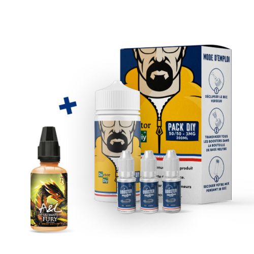 Pack DIY Fury Sweet 230 ml 50/50 - Doctor DIY| Cigusto | Cigusto | Cigarette electronique, Eliquide