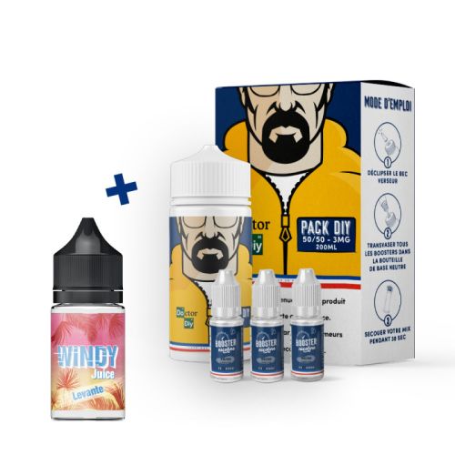 Pack DIY Levante 230 ml 50/50 - Doctor DIY| Cigusto | Cigusto | Cigarette electronique, Eliquide