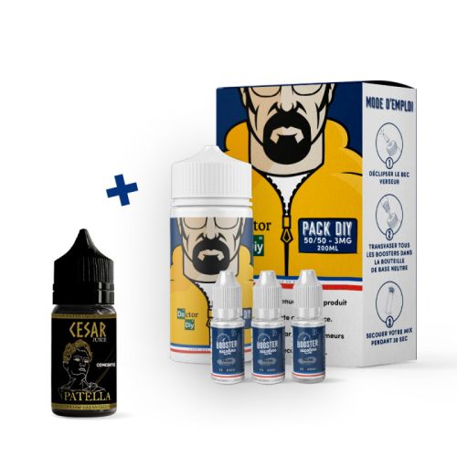 Pack DIY Patella Cesar 230 ml 50/50 - Doctor DIY | Cigusto | Cigusto | Cigarette electronique, Eliquide