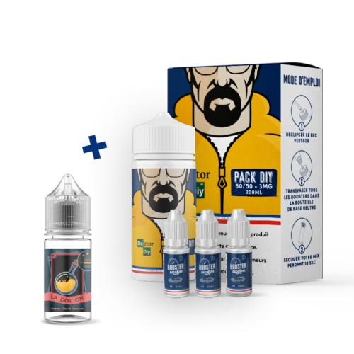 Pack DIY La Potion 230 ml 50/50 Doctor DIY | Cigusto | Cigusto | Cigarette electronique, Eliquide