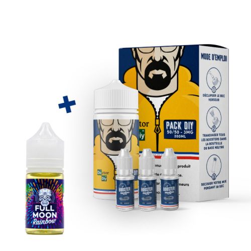 Pack DIY Rainbow 230 ml 50/50 - Doctor DIY| Cigusto | Cigusto | Cigarette electronique, Eliquide
