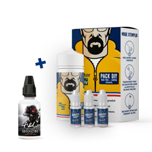 Pack DIY Shinobi Sweet 230 ml 50/50 - Doctor DIY | Cigusto | Cigusto | Cigarette electronique, Eliquide