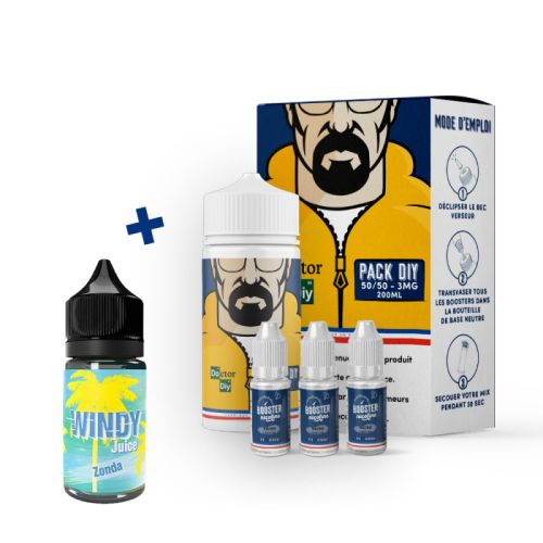 Pack DIY Zonda 230 ml 50/50 - Doctor DIY | Cigusto | Cigusto | Cigarette electronique, Eliquide