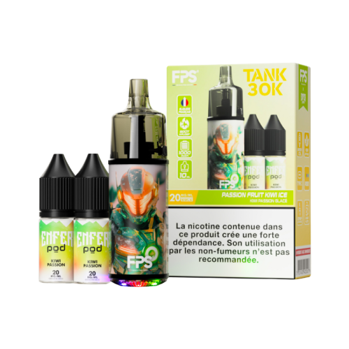 Pod Tank 30K ENFER Passion Kiwi | Cigarette électronique française | Cigusto | Cigarette electronique, Eliquide