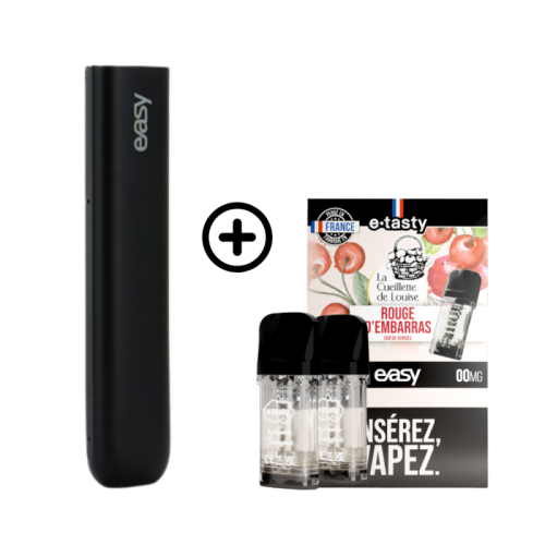 Pack Pod EASY + 2 cartouches Rouge d'embarras de chez E Tasty  | Cigusto | Cigarette electronique, Eliquide