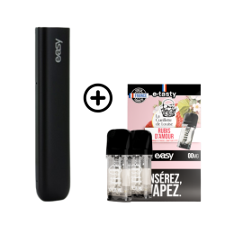 Pack Pod EASY + 2 cartouches de Rubis d'amour de chez E Tasty  | Cigusto | Cigarette electronique, Eliquide