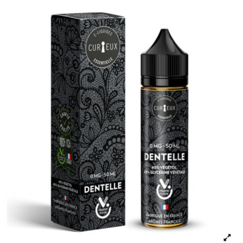 E Liquide DENTELLE 50 ml - Curieux Liquide cigarette electronique | Cigusto | Cigarette electronique, Eliquide