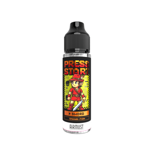 E Liquide SWORD Press Start 50ml – limonade et fraise, e-liquide | Cigusto | Cigarette electronique, Eliquide