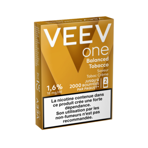Cartouche pré remplie eliquide Veev One Balanced Tobacco | Cigusto | Cigarette electronique, Eliquide