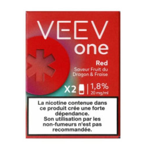 Cartouche VEEV ONE RED | Pod 2ml Fraise Fruit Dragon 20mg | Cigusto | Cigarette electronique, Eliquide