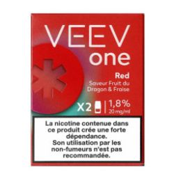 Cartouche VEEV ONE RED | Pod 2ml Fraise Fruit Dragon 20mg | Cigusto | Cigarette electronique, Eliquide