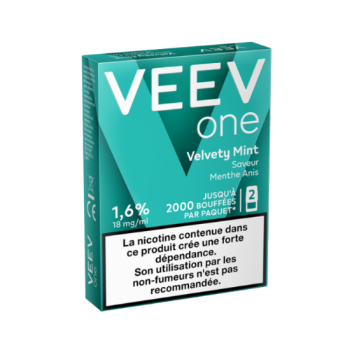 Cartouche pré remplie eliquide Veev One Velvety Mint 20 mg | Cigusto | Cigarette electronique, Eliquide