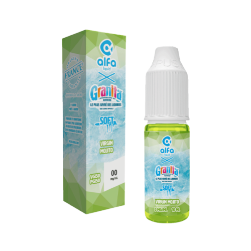 E Liquide VIRGIN MOJITO SOFT Granita en format 10ml – Alfaliquid  | Cigusto | Cigarette electronique, Eliquide