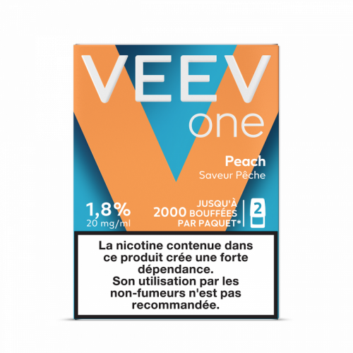 Cartouche pré remplie eliquide Veev One Peach 20 mg | Cigusto | Cigarette electronique, Eliquide