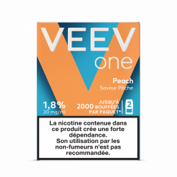 Cartouche pré remplie eliquide Veev One Peach 20 mg | Cigusto | Cigarette electronique, Eliquide