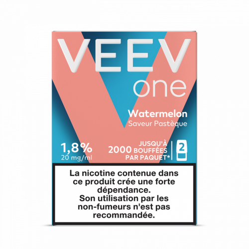 Cartouche pré remplie eliquide Veev One Watermelon 20 mg | Cigusto | Cigarette electronique, Eliquide