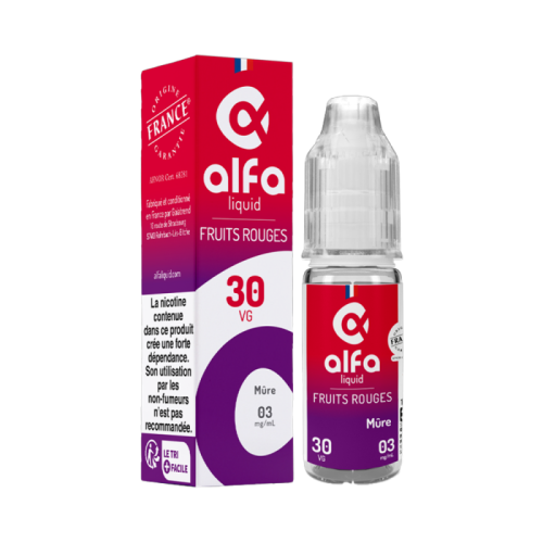 E Liquide MURE en flacon 10 ml déjà nicotiné de chez Alfaliquid | Cigusto | Cigarette electronique, Eliquide