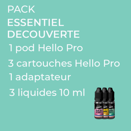 Pack Essentiel Découverte | Cigusto | Cigarette electronique, Eliquide