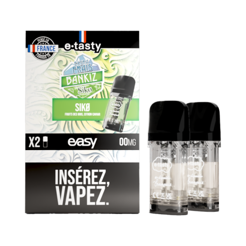 Cartouche Pod EASY Siko de 2 ml en sel de nicotine de E Tasty | Cigusto | Cigarette electronique, Eliquide