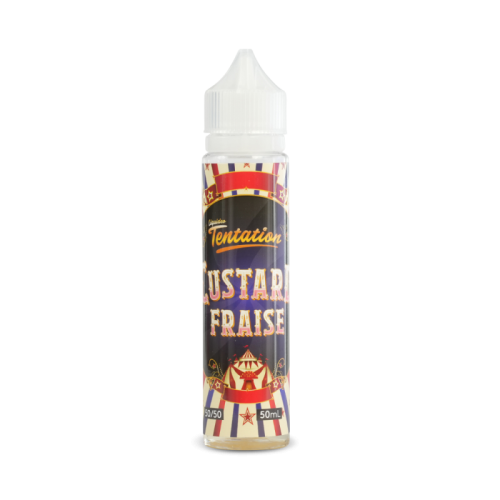 E Liquide Custard Fraise Tentation 50 ML Liquideo Nicotine 0g | Cigusto | Cigarette electronique, Eliquide