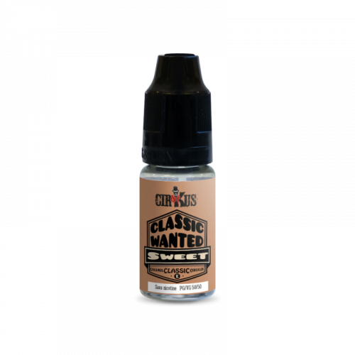 E-liquide Classic Wanted Sweet CIRKUS VDLV, e-Liquide Classic Wanted Sweet en 10 ml | Cigusto | Cigusto | Cigarette electronique, Eliquide