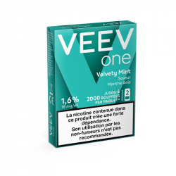 Cartouche pré remplie eliquide Veev One Velvety Mint 20 mg | Cigusto | Cigarette electronique, Eliquide
