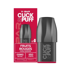 Cartouche Click & Puff FRESH BERRY de X Bar 10mg/ml | Cigusto | Cigusto | Cigarette electronique, Eliquide